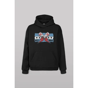 Siyah Sweat Eldiven Blue Flag cm Punk Mavi Bayrak Fitness Spor Sweet Kapüşonlu Hoodie