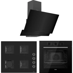 Elegant Line Siyah Ankastre Set ( QBL62CS-SS205-D063 )