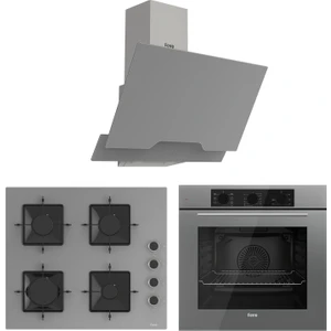 Elegant Line Gri Ankastre Set ( QBL62CPR-SS208-D065 )