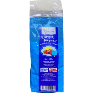 Mavi Renkli Pamuk Şeker Için Karışık Meyve Aromalı Toz Şekeri - 400 gr