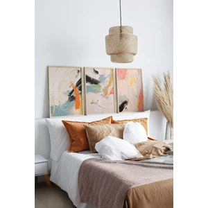 Gerçek Ahşap Çerçeveli 3 Parça 3D Poster Tablo Seti - ERSY3SET11