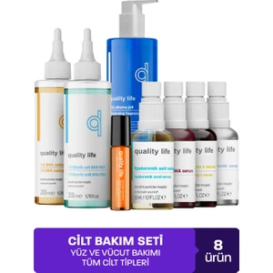 Quality Life Cilt Bakım Seti Yağlı Karma Kuru Ciltler Için Kadın Erkek Yüz Bakımı Set Yüz Vücut Temizleyicileri  Gözenek Siyah Nokta