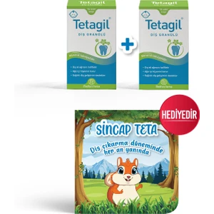Bebek Diş Granülü 2li Paket "Sincap Teta Hikaye Kitabı" Hediyeli