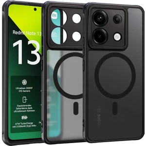 Xiaomi Redmi Note 13 Pro 5g Kılıf Mat Magsafe Şarj Özellikli Darbe Önleyici Hassas Butonlu Yumuşak Renkli Kenar