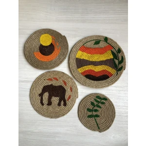 Tasarım Duvar Tabağı 4'lü Set