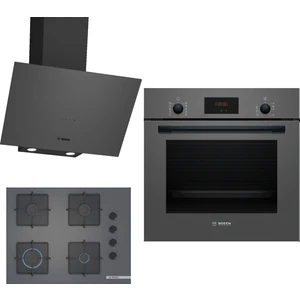 Ankastre Gri 3 Lü Set 310 (HBF512BH1T-POP7C9P30O-DWK64PJ70T)