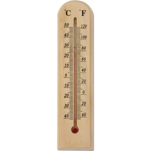 Ahşap Duvar Termometre -40 ile +50 Derece  Analog Alet
