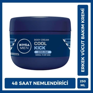 Men Erkek Vücut Bakım Kremi Cool Kick 250ml, 48 Saat Nemlendirici, Normal ve Kuru Cilt, Ferahlatıcı