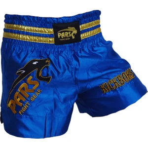 Kick Boks Şortu Nakışlı Mavi