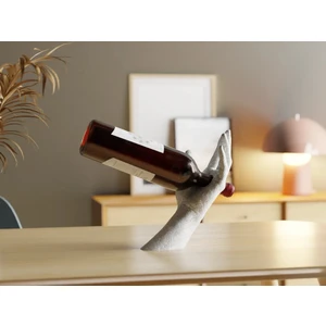 Dlc 3d Design Modern El Şaraplık Biblo, Zarif Şarap Tutucu, Dekoratif Şarap Rafı, Elegance Şarap Standı