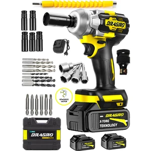Alman 450NM 598 Vf 20 Ah Kömürsüz Çift Bataryalı Somun Sökme Sıkma Makinesi  Full Setli