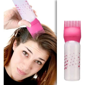 Btm Home Taraklı Saç Boyama Şişesi - Saç Bakım Yağı Uygulama Şişesi - Dip Boyası Uygulama Şişesi 1 Adet