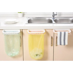 Dolap Kapağına Takılan Çöp Kovası Poşeti Tutucu