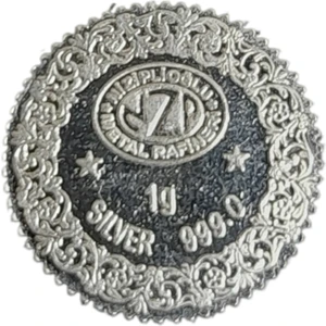 By Devli 1 Gram Külçe Gümüş