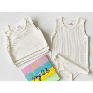 Büyük Boy Çocuk Çıtçıtlı Body 7-8-9 Yaş Çocuk Body (4 Adet)