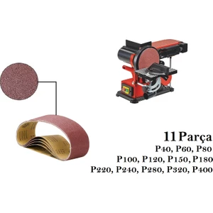 Einhell Tc Us 380 Uyumlu Bant Zımpara Kağıdı 11 Parça