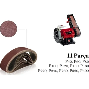 Einhell Tc-Us 350 Uyumlu Bant Zımpara Kağıdı 11 Parça