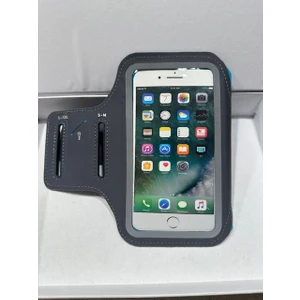 Gri Sporcu Kol Telefon Kılıfı Kol Bandı Koşu Için Telefon Kılıfı 16X8 cm