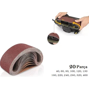 Stanley SB90 Uyumlu Bant Zımpara Kağıdı 20 Parça