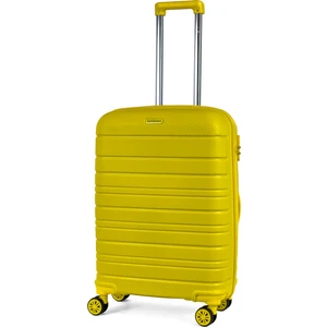 Reymond Luggage Karbon Pp Horizon Serisi Kırılmaz Valiz, Sarı - Orta Boy