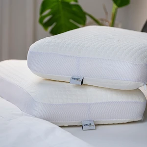 Visco Sleep Visco Yastık Ergonomik Yastık Fiore Doğal Viskon Kılıflı Yastık 65 x 40 x 14  cm