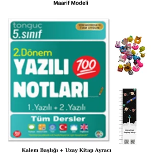 Tonguç Akademi 5. Sınıf Yazılı Notları 2. Dönem 1 ve 2. Yazılı - Uzay Araç - Kalem Başlığı