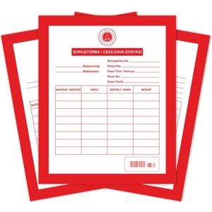 Turuncu Beyaz Mahkeme Dava dosyası 50 'li