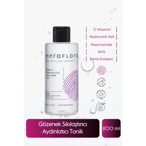 Heraflora Gözenek Sıkılaştırıc, Nemlendirici, Aydınlatıcı Tonik 200 ml - Niacinamide, Aha, C Vit