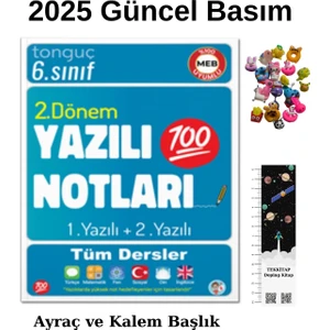 Tonguç Akademi 6. Sınıf Yazılı Notları 2. Dönem 1 ve 2. Yazılı 2025 - Uzay Araç - Kalem Başlığı