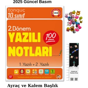 Tonguç Akademi 10. Sınıf 2025 Yazılı Notları 2. Dönem 1 ve 2. Yazılı - Ayraç - Kalem Başlığı