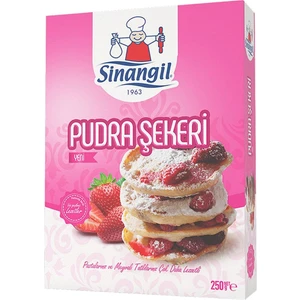 Pudra Şekeri 250 g x 6 Adet | Pastacılık ve Tatlılar için | İnce Toz Şeker