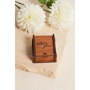 Elika Silver 925 Ayar Gümüş Gökyüzü Mavisi Işıltılı Ay ve Işıltılı Güneş Arkadaşlık Çift Yüzük