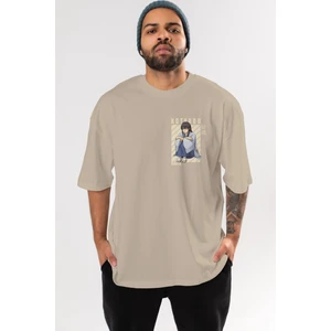 Kotarou Katsura Gıntama Ön Sol Baskılı Oversize T-Shirt Erkek Kadın Unisex Pamuk Bisiklet Yaka Tişort