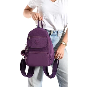 Kadın Sırt Çantası Kapaklı Model 30*25 cm Hafif Klinkır Kumaş Spor Çantası Günlük Bayan Çantası