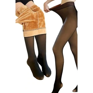 Içi Yumuşak Kürklü Termal Külotlu Çorap Tayt
