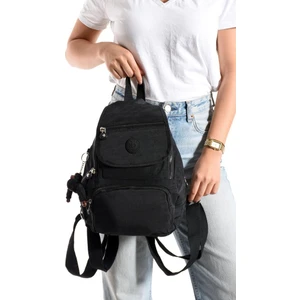 Kadın Sırt Çantası Kapaklı Model 30*25 cm Hafif Klinkır Kumaş Spor Çantası Günlük Bayan Çantası