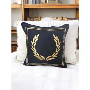 Nakış Home Design Nakış Işlemeli Biyeli Başak Desen Kırlent Kılıfı
