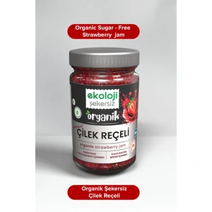 Organik Şekersiz Çilek Reçeli 380 gr