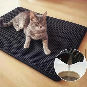 Lady Fify Çift Katmanlı ve Su Geçirmez, Kedi Kumu Hapsetme Matı