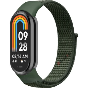 Xiaomi Mi Band 9 Ile Uyumlu Hasır Nylon Akıllı Bileklik Kordon - Saat Kordonu