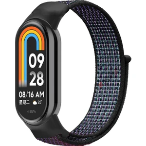 Xiaomi Mi Band 9 Ile Uyumlu Hasır Nylon Akıllı Bileklik Kordon - Saat Kordonu