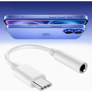iPhone 15-16 Serisi Uyunlu Type-C Kulaklık Çevirici Dönüştürücü Aparatı Aux Dönüştürücüsü