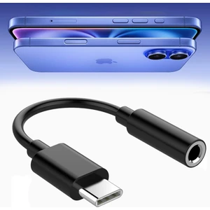 iPhone 15-16 Serisi Uyunlu Type-C Kulaklık Çevirici Dönüştürücü Aparatı Aux Dönüştürücüsü