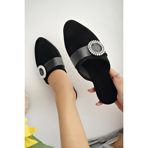 Moda Fırsat Kadın Günlük Terlik Siyah Şık Rahat Misafir Çeyiz Ev Terliği