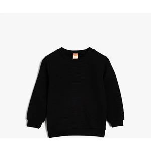 5Wmb10054Tk 999 Siyah Erkek Bebek Pamuk Jersey Sweatshirt