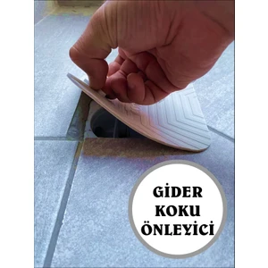 Kötü Koku Önleyici Silikon Mat - Böcek Önleyici Kapak - Banyo Mutfak Lavabo Balkon Gider Tıpası Kapağı - Gider Koruyucu Kapak - Su Geçirmez Ped - BEJ