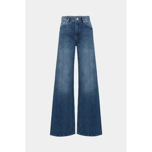 AÇELYAOKCU High Waist Wed Leg Mid Blue Extra Geniş Paça Jean