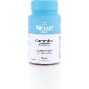 The Mossi London Gummies Erkeklere Özel Çiğnenebilir Cüce Palmiye (Saw Palmetto), Biotin ve Çinko Içeren Jel Vitamin -  60 Adet