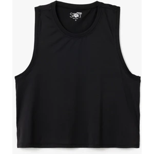 Halter Yaka Basic Crop Spor Atlet