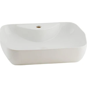 Lucida Oval Beyaz Delikli Lavabo 55 cm A002561H